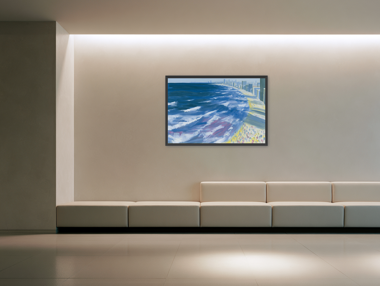 White surf along the skyline room view