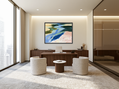 River bends through sandbars room view