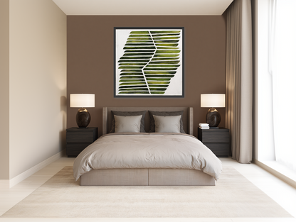 Leaf ribs around a white vein room view
