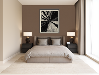 Black rays into grain room view