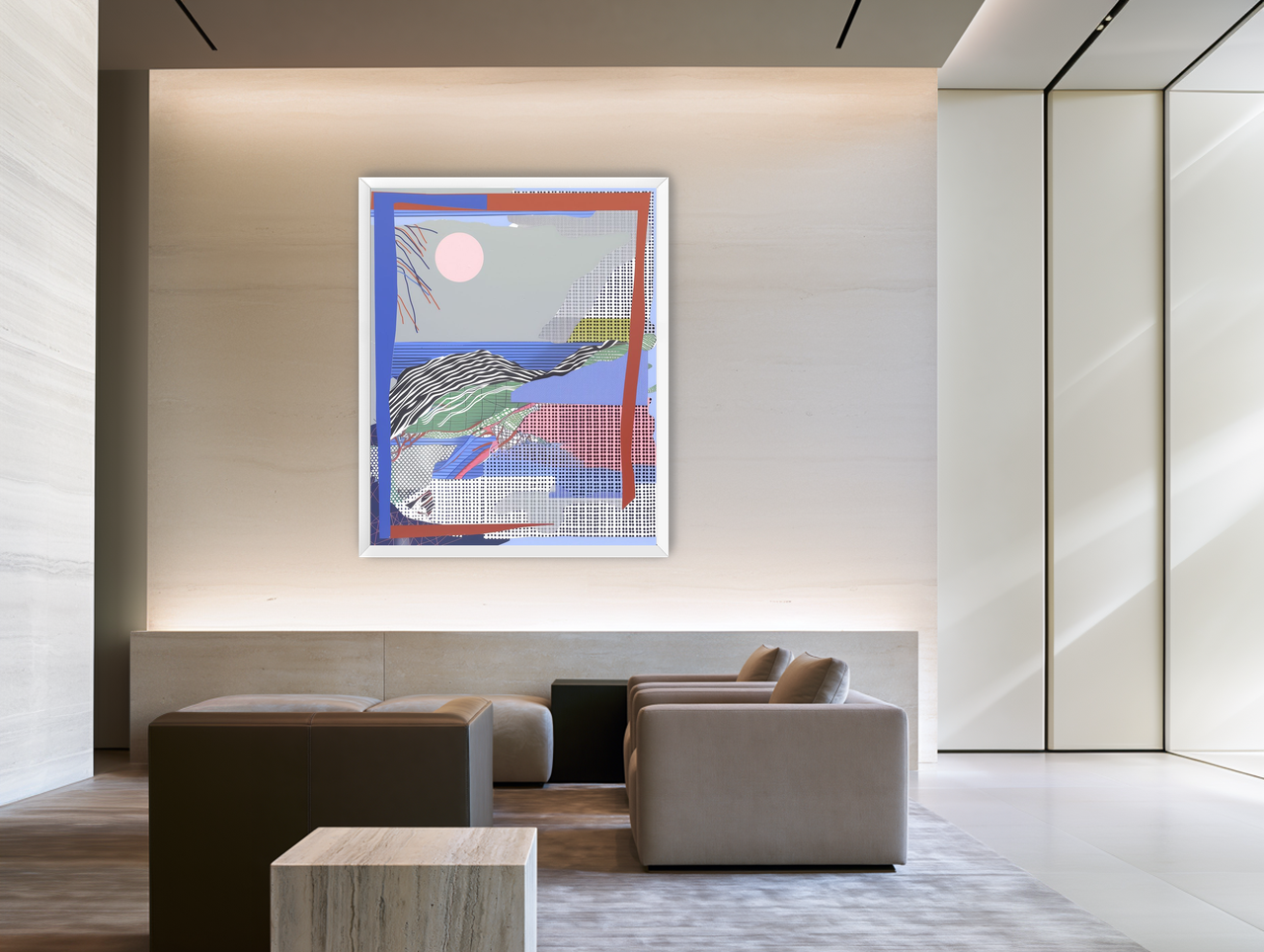 Non-Representational pressure in a frame room view