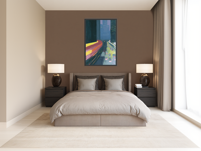 A bright bend downtown room view