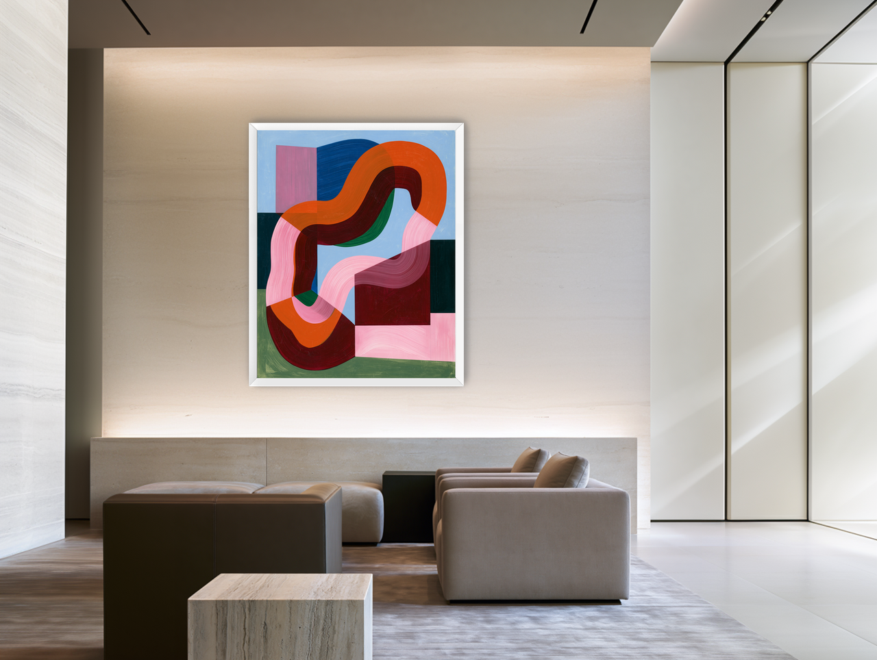 Pressure in the painted loop room view
