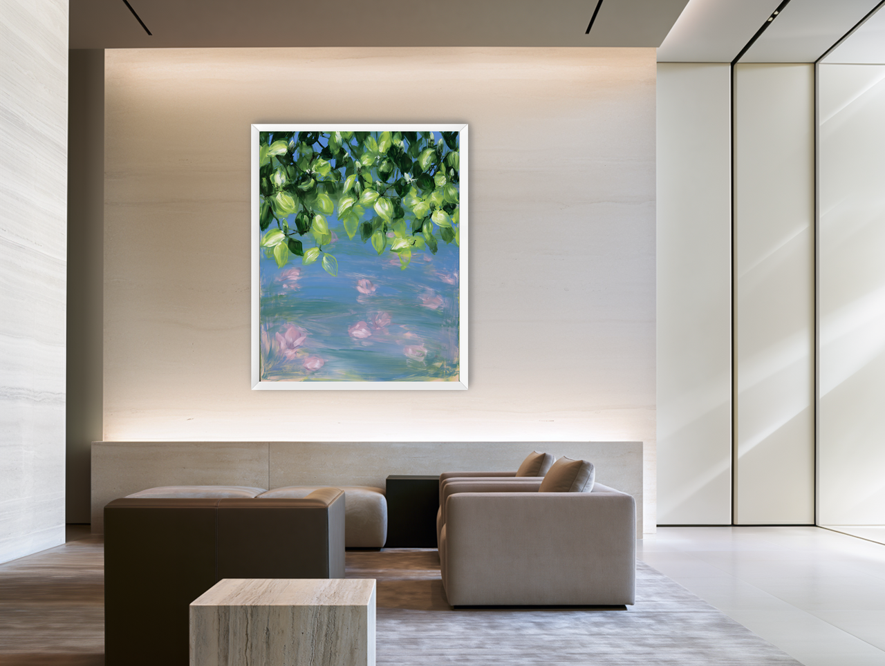 Petals under the leaves room view