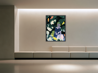 Figure in garden shadows room view