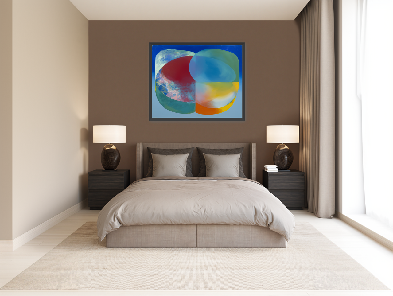 Overlapping color fields room view