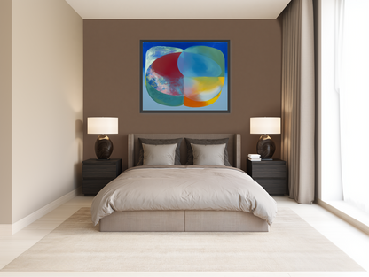 Overlapping color fields room view